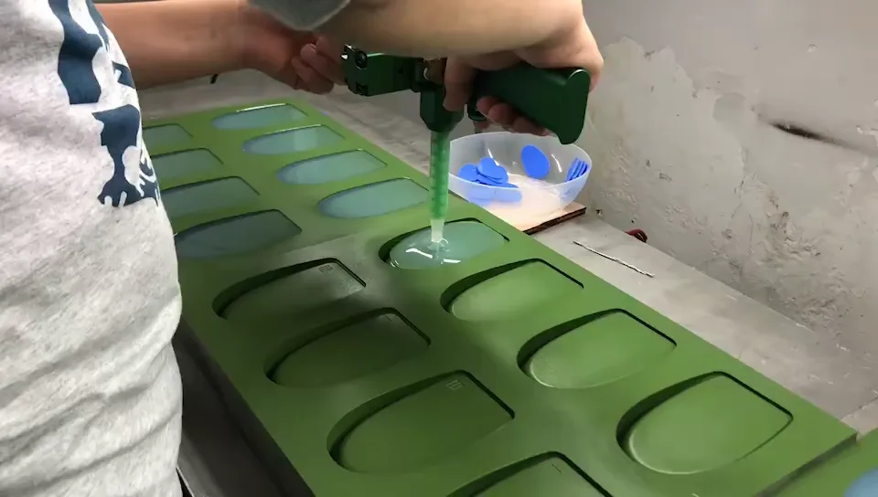 Video de producción de plantillas de silicona
